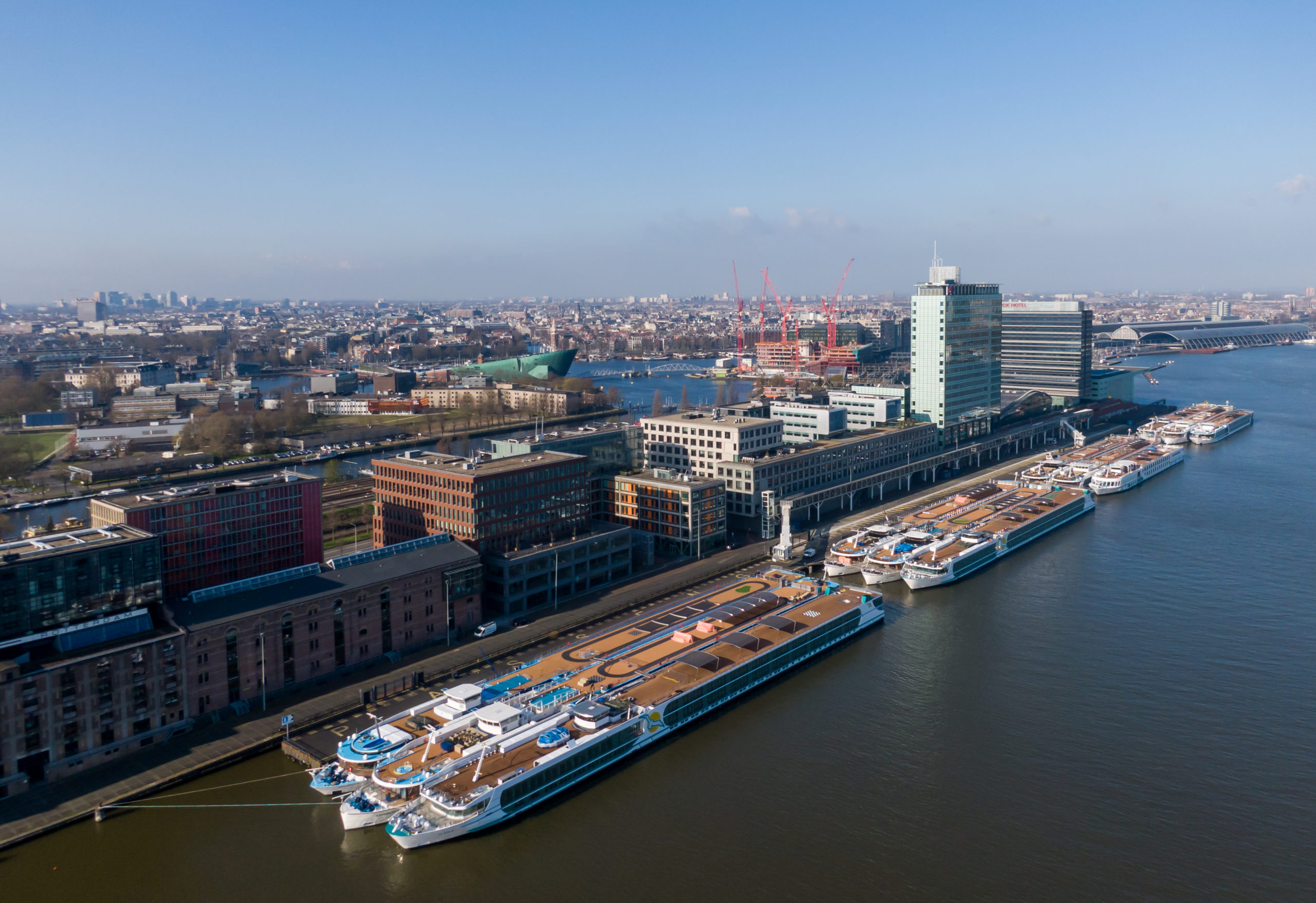 cruise ships in port amsterdam